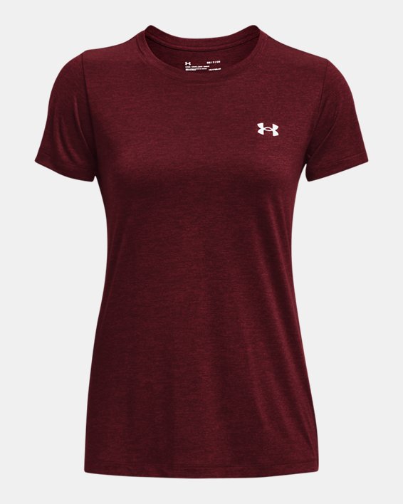 Women's UA Tech™ Twist T-Shirt, Maroon, pdpMainDesktop image number 4